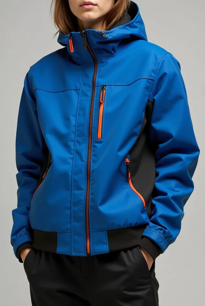 Jacket object colors: lead and blue