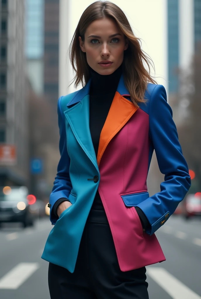 Jacket object colors: lead and blue