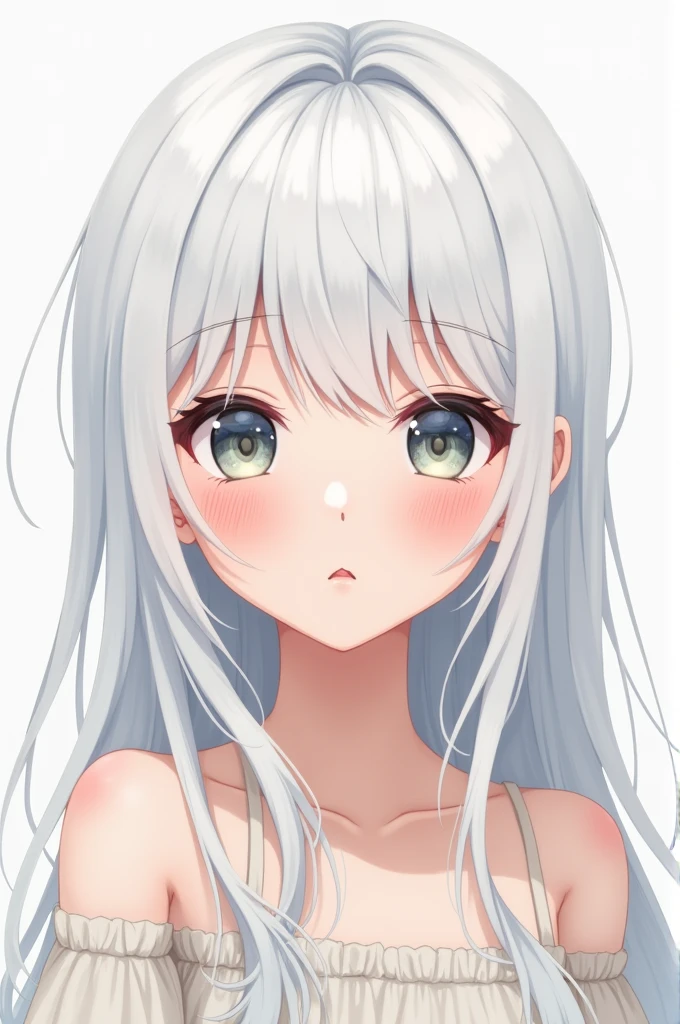White hair sister head loli 