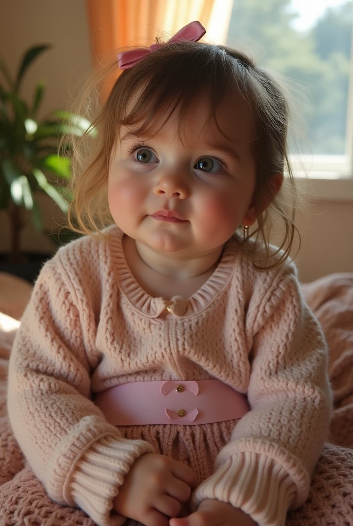 a pretty girl, chubby, 