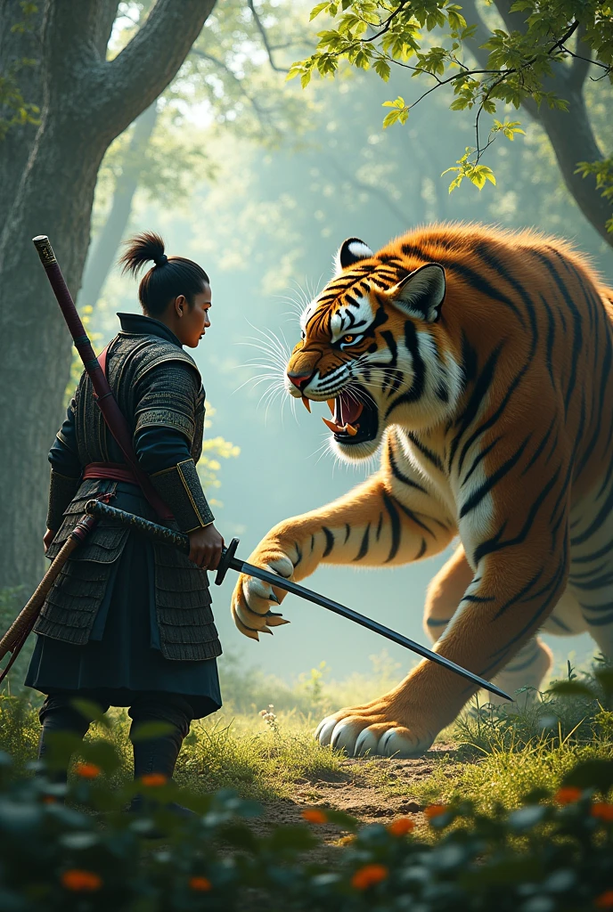 Samurai vs Tiger Man