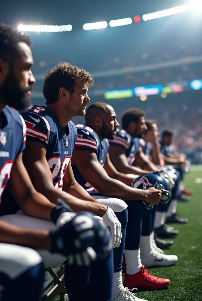 Nfl players Bench warming