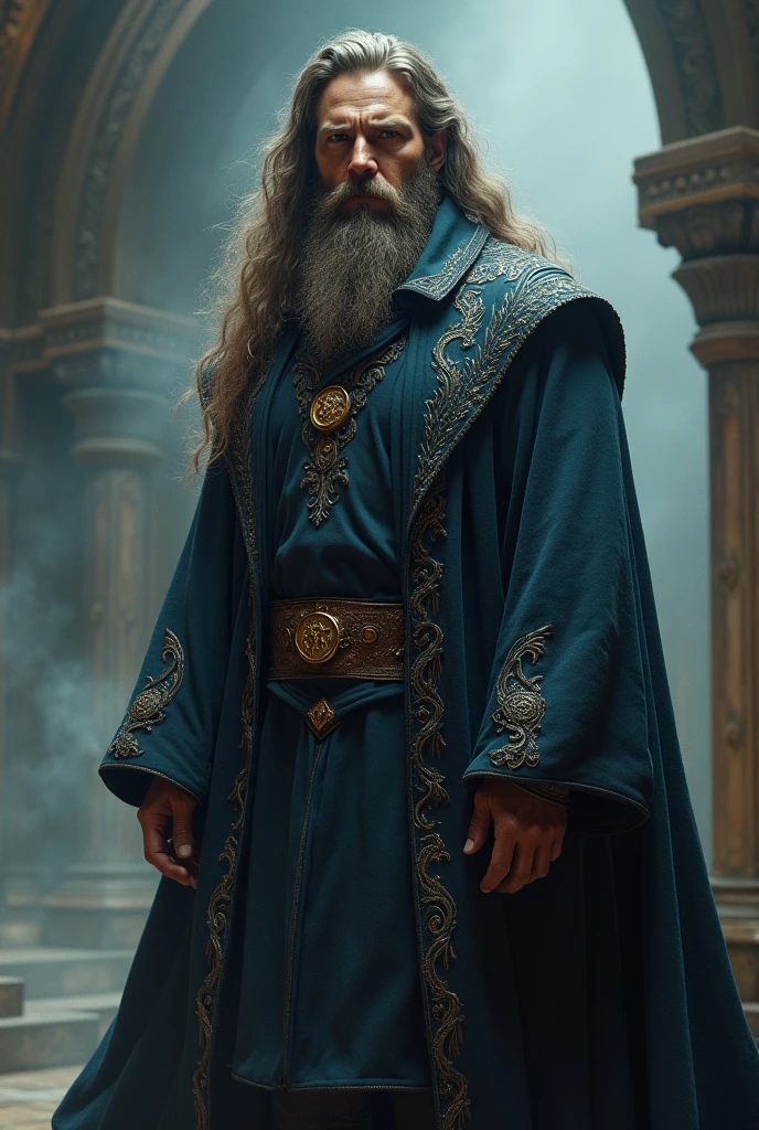 Patrick Wilson is a wizard and he is bulky strong he is 35 years old beardless with long hairs