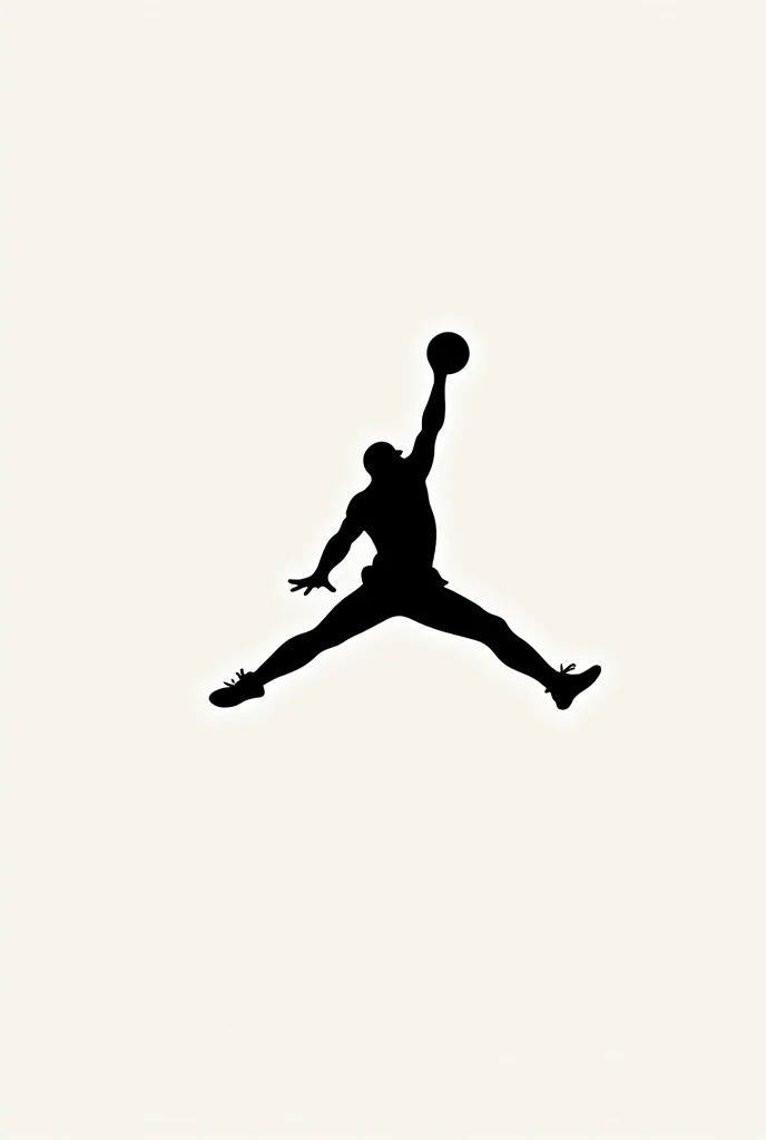 Make me a logo similar to Jordan's but instead of a person jumping I want a person kicking