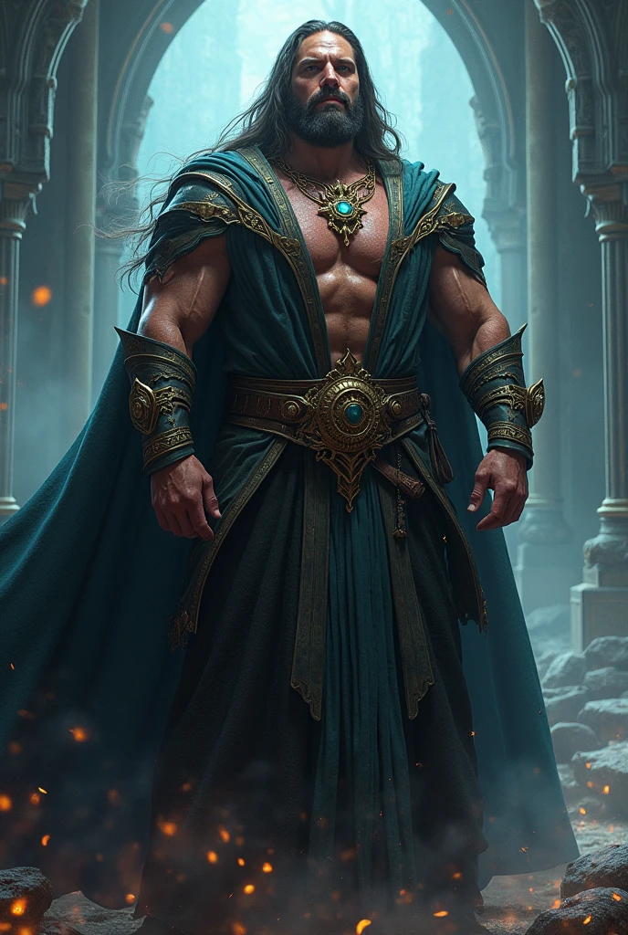 Patrick Wilson is a wizard and he is bulky strong he is 35 years old beardless with long hairs