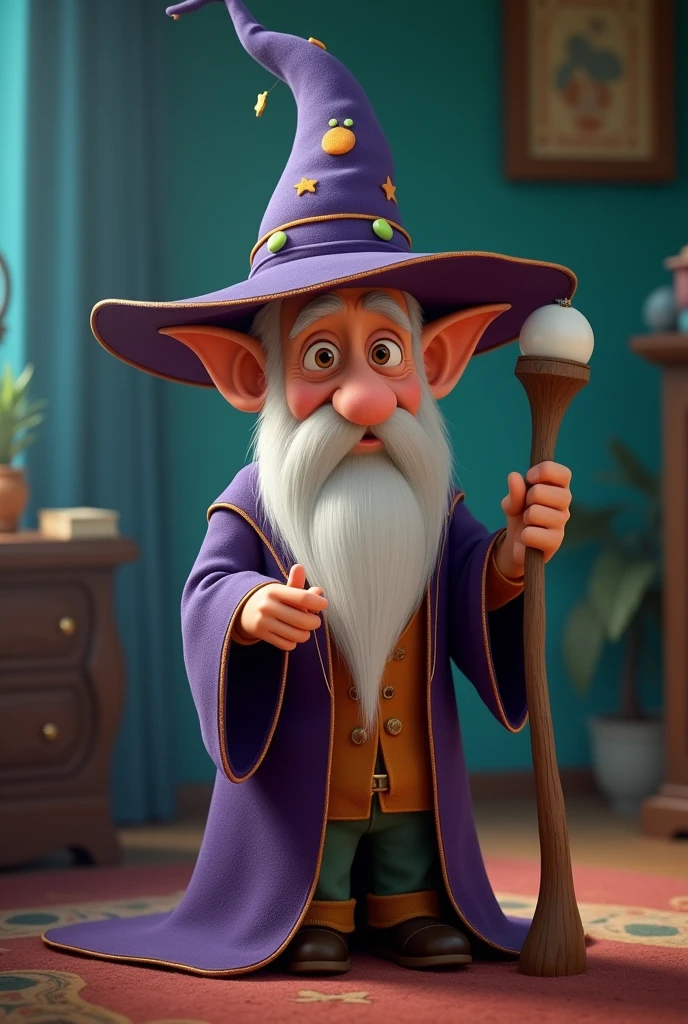 smart and old wizard pixar cartoon