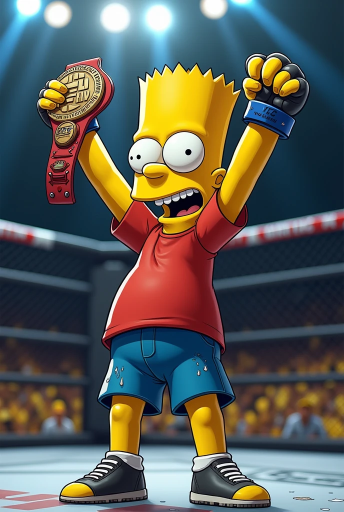 Bart simpson is the UFC champion