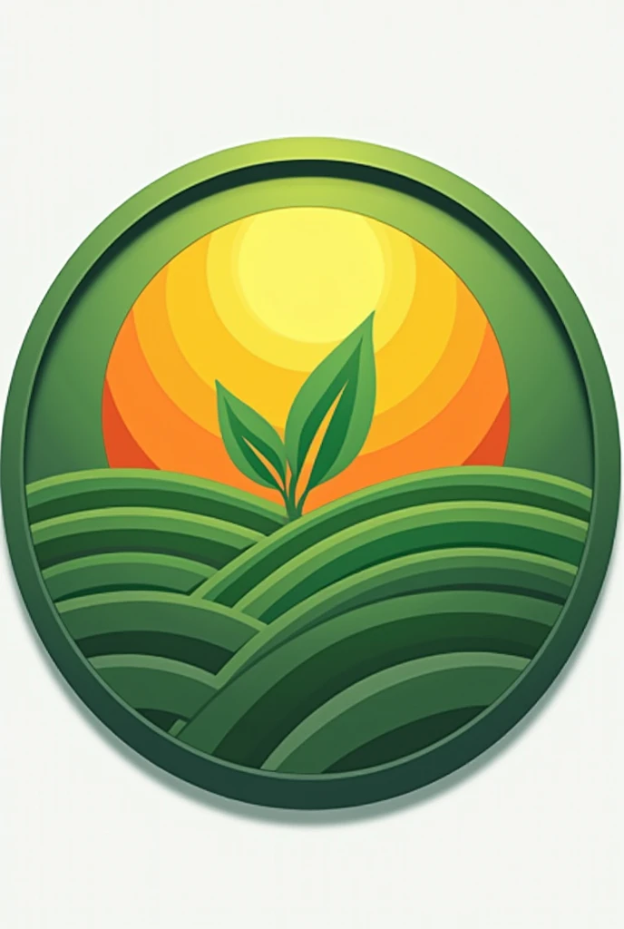 Make me a professional level circular logo that says AgriApp representing climate prediction in crops