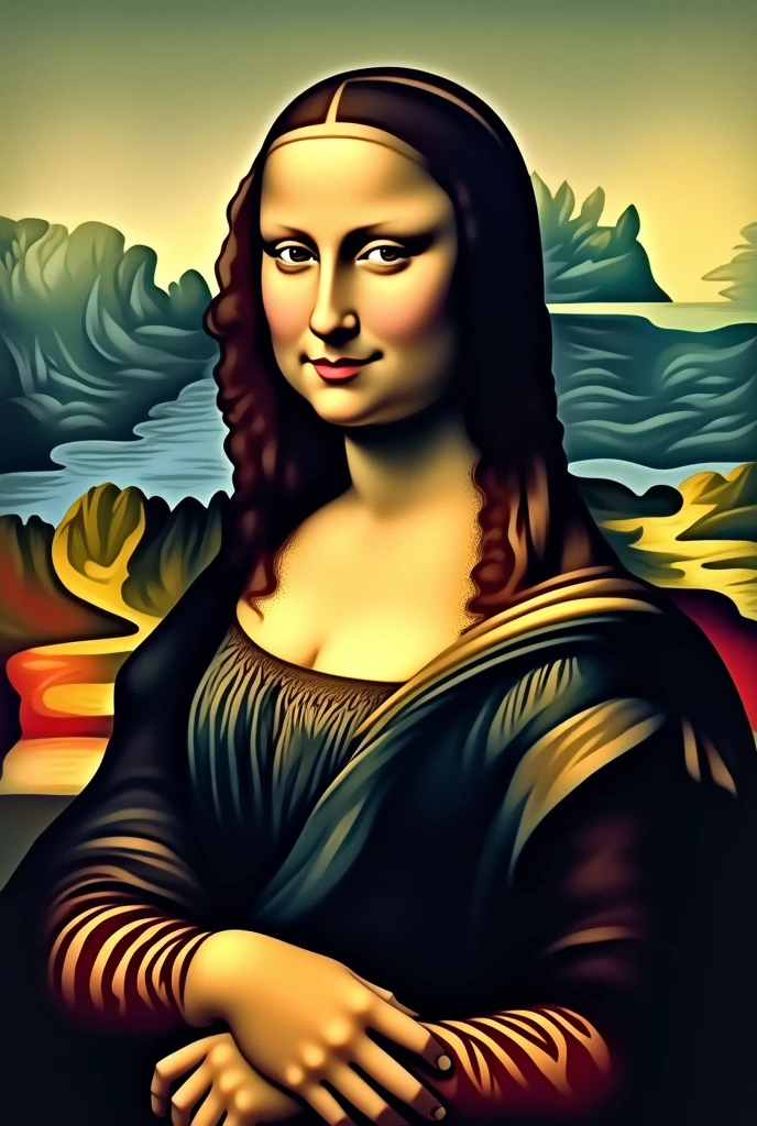 The Mona Lisa in Cubism
