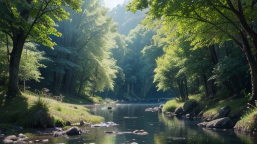 cirstãos orando, a bright tree of life, a crystal clear river, lush green forest, stunning landscape, vibrant colors, ethereal lighting, photorealistic, 8k, ultra-detailed, intricate details, dramatic lighting, cinematic composition, hyperrealistic textures, stunning reflections, serene atmosphere, dramatic depth of field, awe-inspiring scale, masterpiece, concept art, digital painting