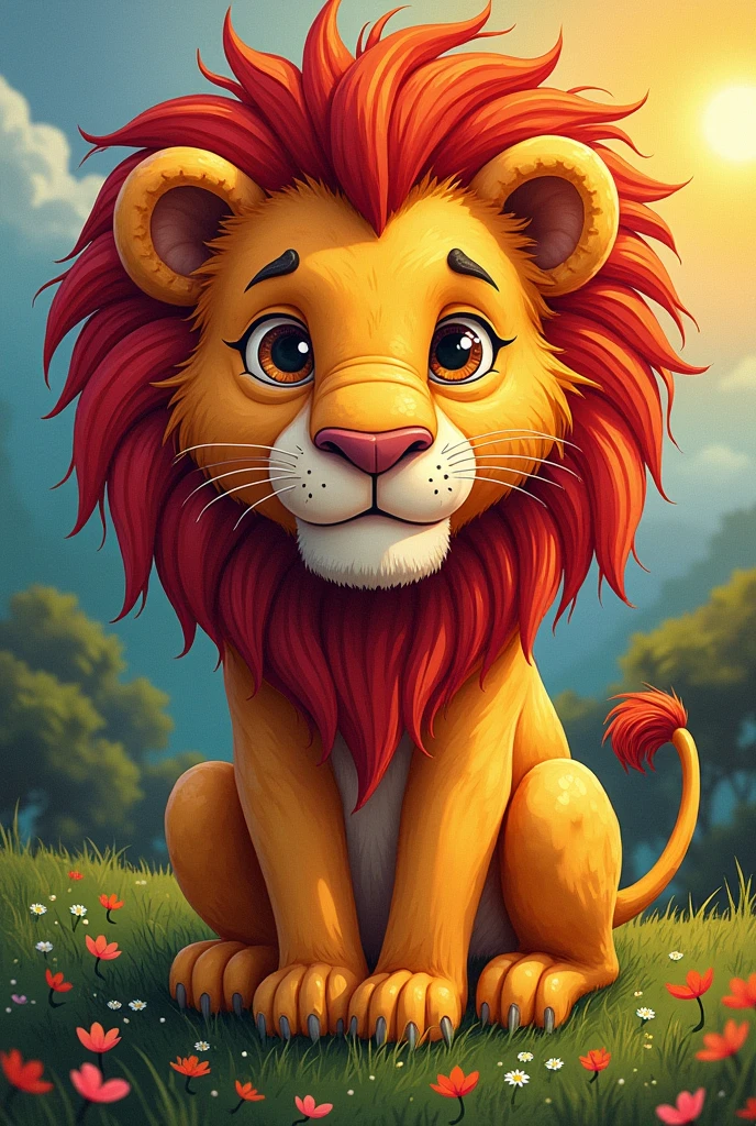 create a picture of lions and a pride related to math