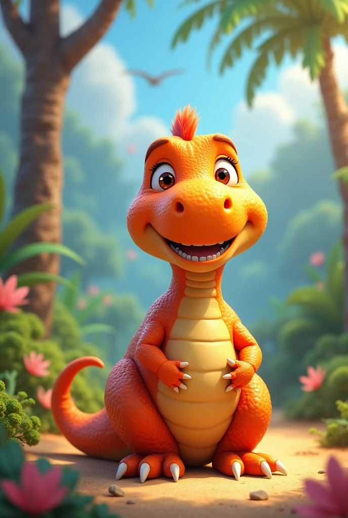 I want a dinosaur named Jessica, Pixar style.
