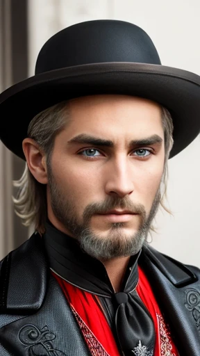 A Beautiful Man Badass Abramowicz focus on the face photo with color