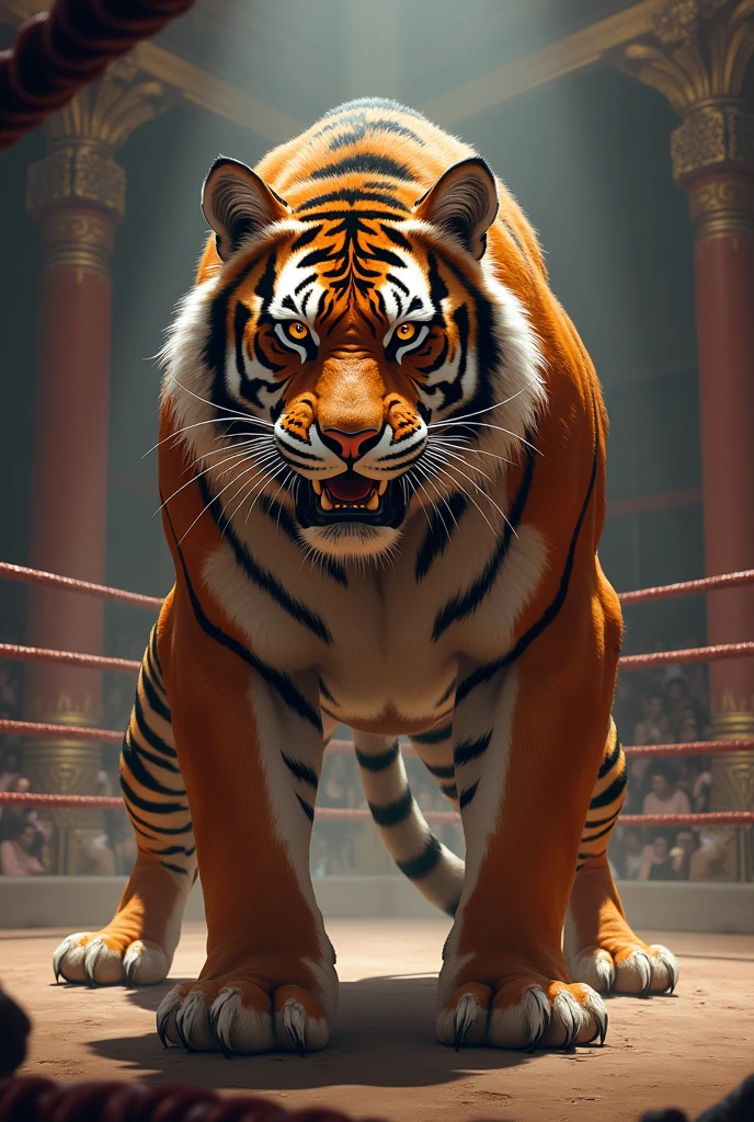 Muay Thai fighting tiger