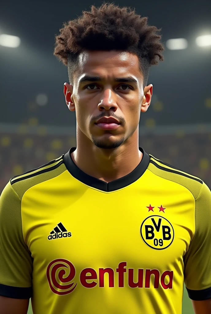 Brazilian Philippe Coutinho wearing the Borussia jersey 