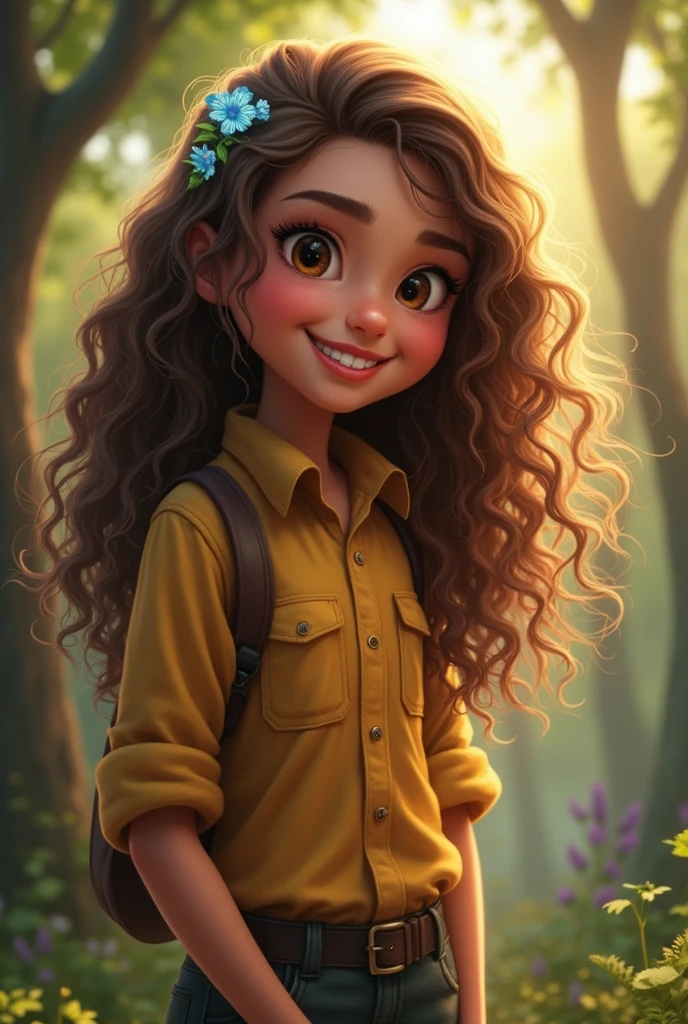 jessica's magic spread throughout the village, bringing joy and wonder to all who lived there.
*jessica*
- Age: 12
- Personality: Curious, adventurous, brave, kind
- Appearance: Bright brown eyes, long curly brown hair, smiley face, slender build