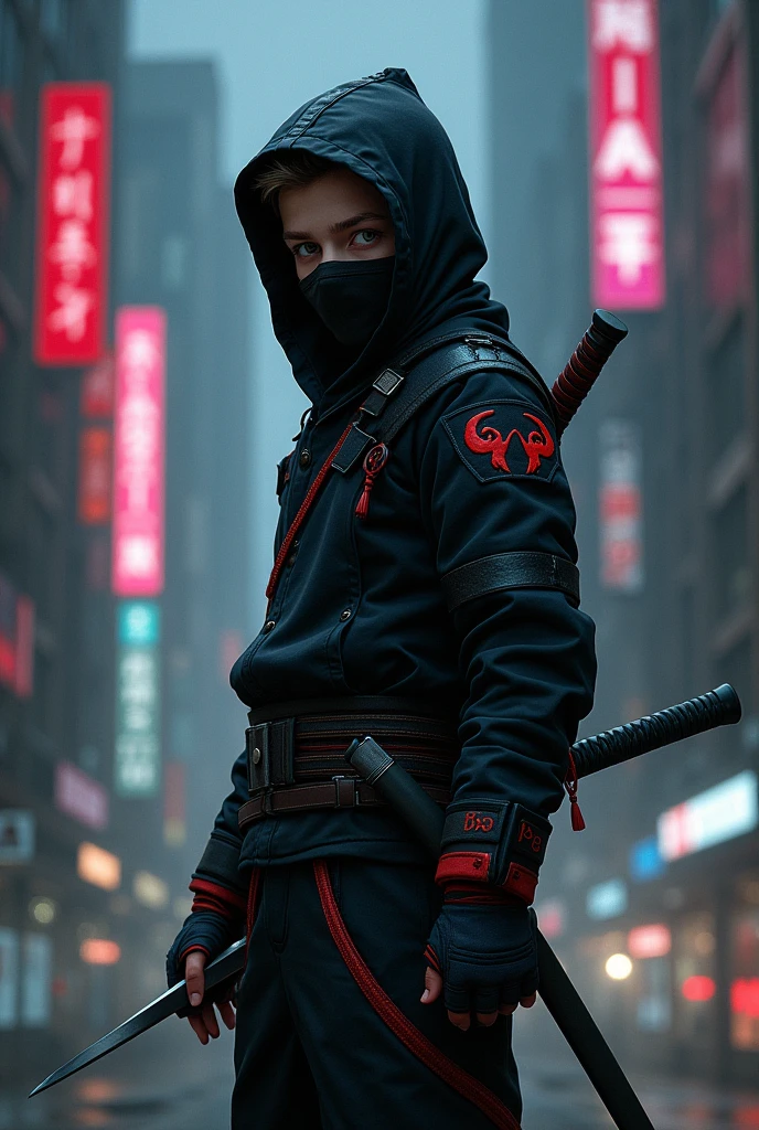 A boy ninja text TradingMafia