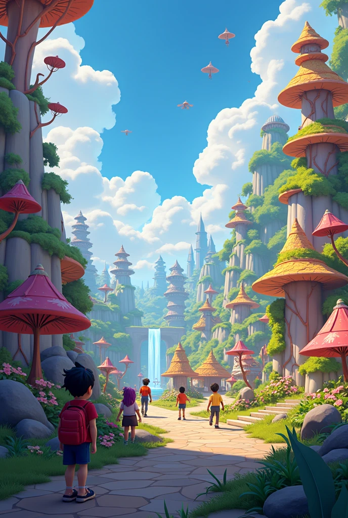Video game background 
