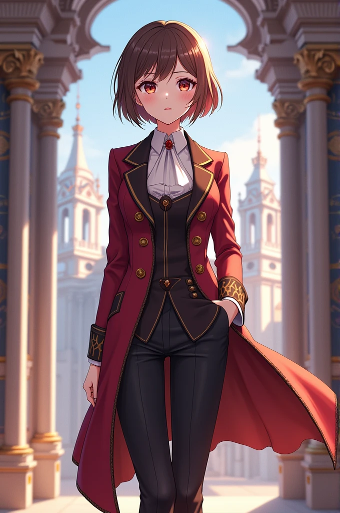 Anime girl short hair prince