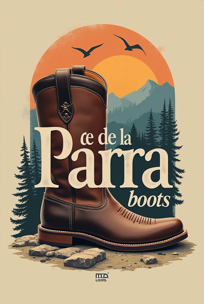 A logo that says: de la Parra boots
