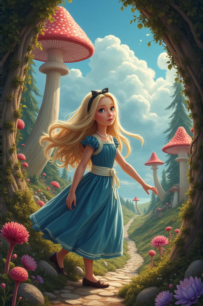 Make an Alice in Wonderland inspired cover