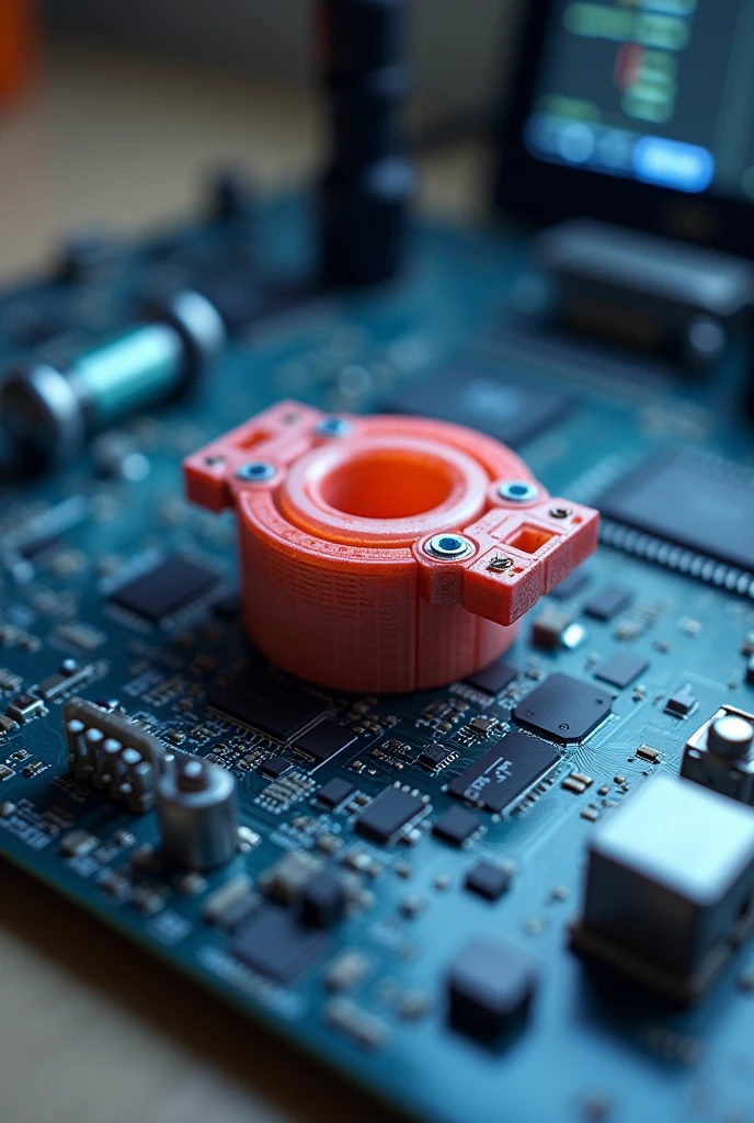 3D model of a part on a computer