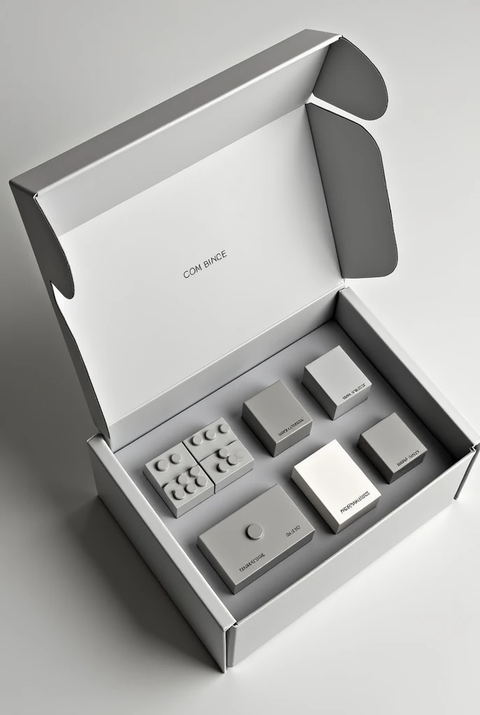 Create a box for my lego brand called center blocks, It will be the lego packaging, without having the name lego