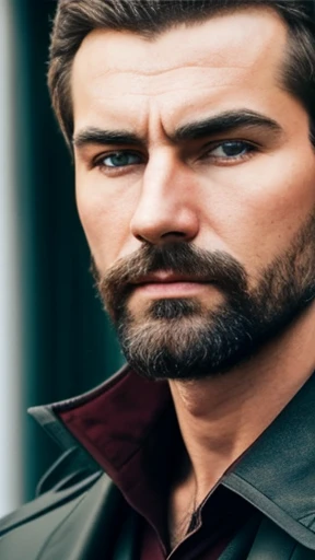 A Russian man focus on the face photo with color