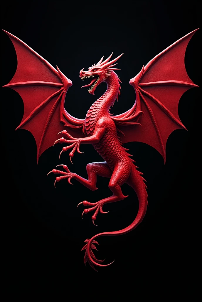 Red Targaryen house logo with Ark Survival Ascended on black background