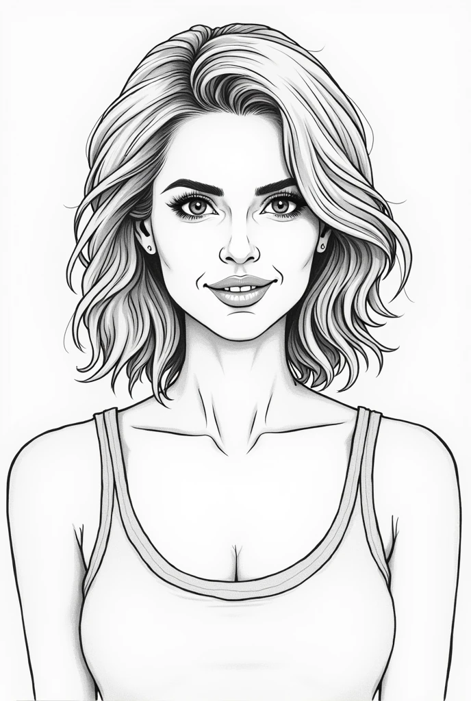 outline a picture of shelley hennig
