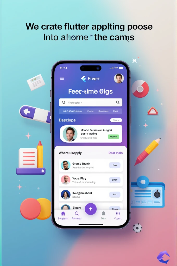 Create a gig for fiver flutter app development 