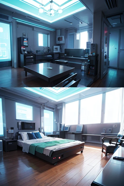 futuristic room
