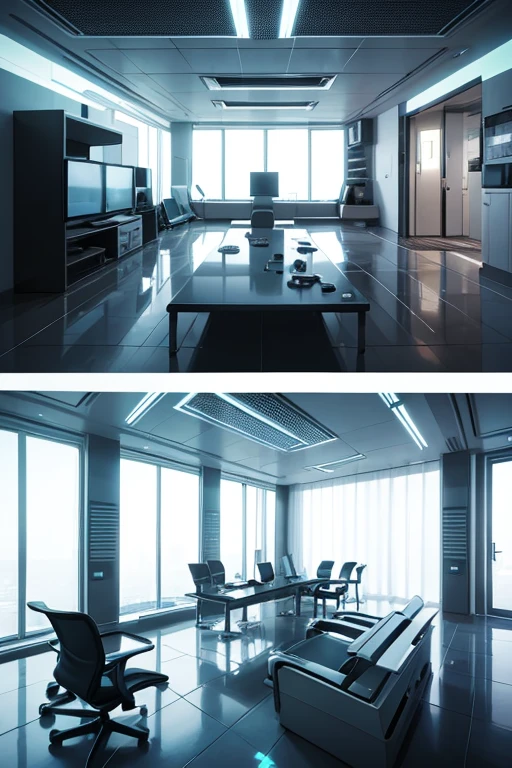 futuristic room
