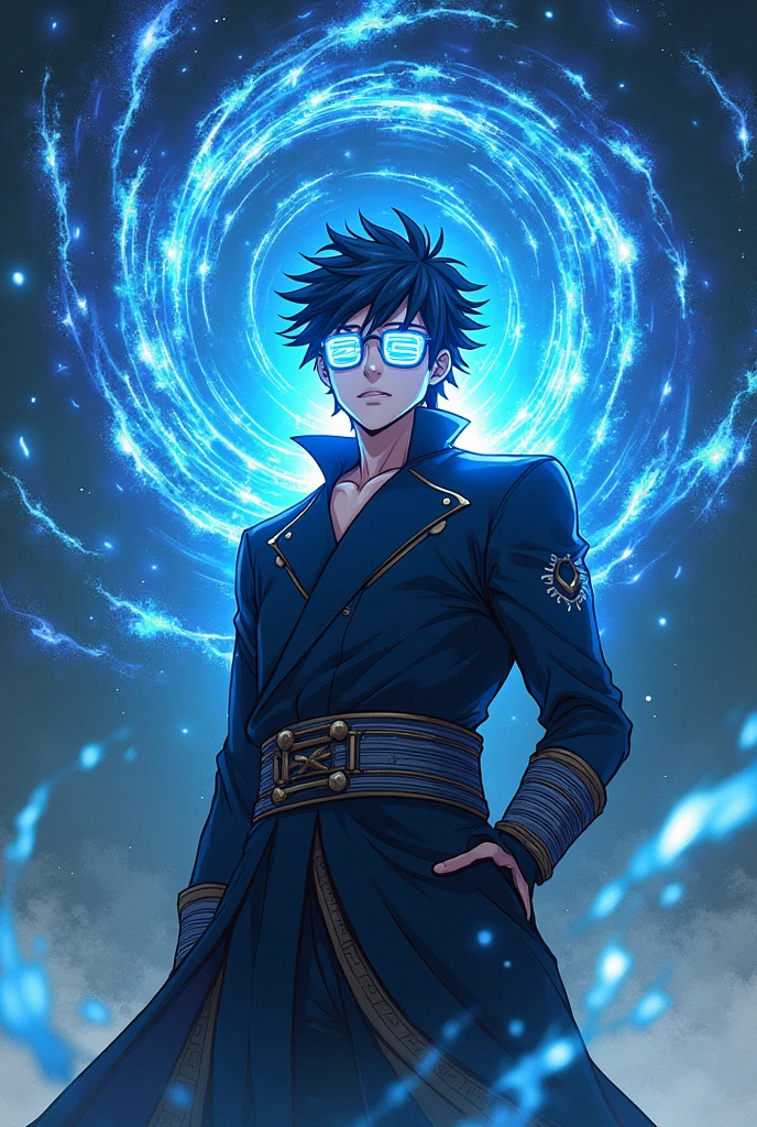 Jujutsu Itadori with Satoru Gojo's glasses