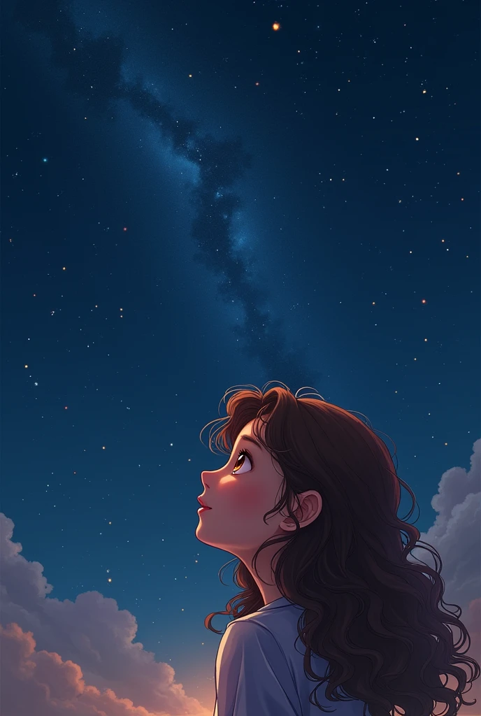 she looked up at the stars
- jessica, Age: 12
- Personality: Curious, adventurous, brave, kind
- Appearance: Bright brown eyes,very long curly brown hair, smiley face, slender build