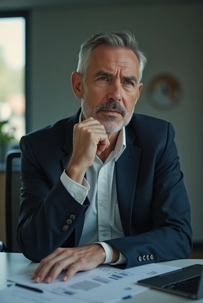 A Man thinking stock footage
