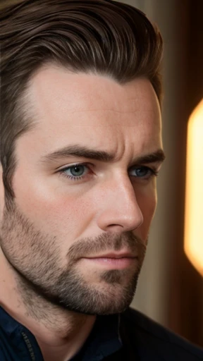An Irish man focus on the face