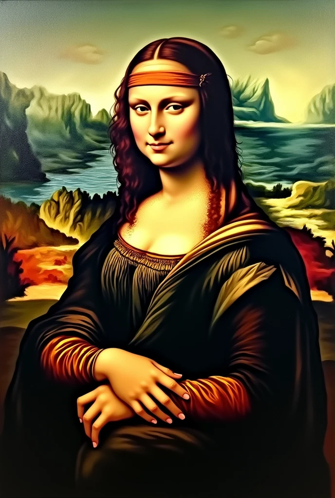 Zoro from One Piece instead of Mona Lisa