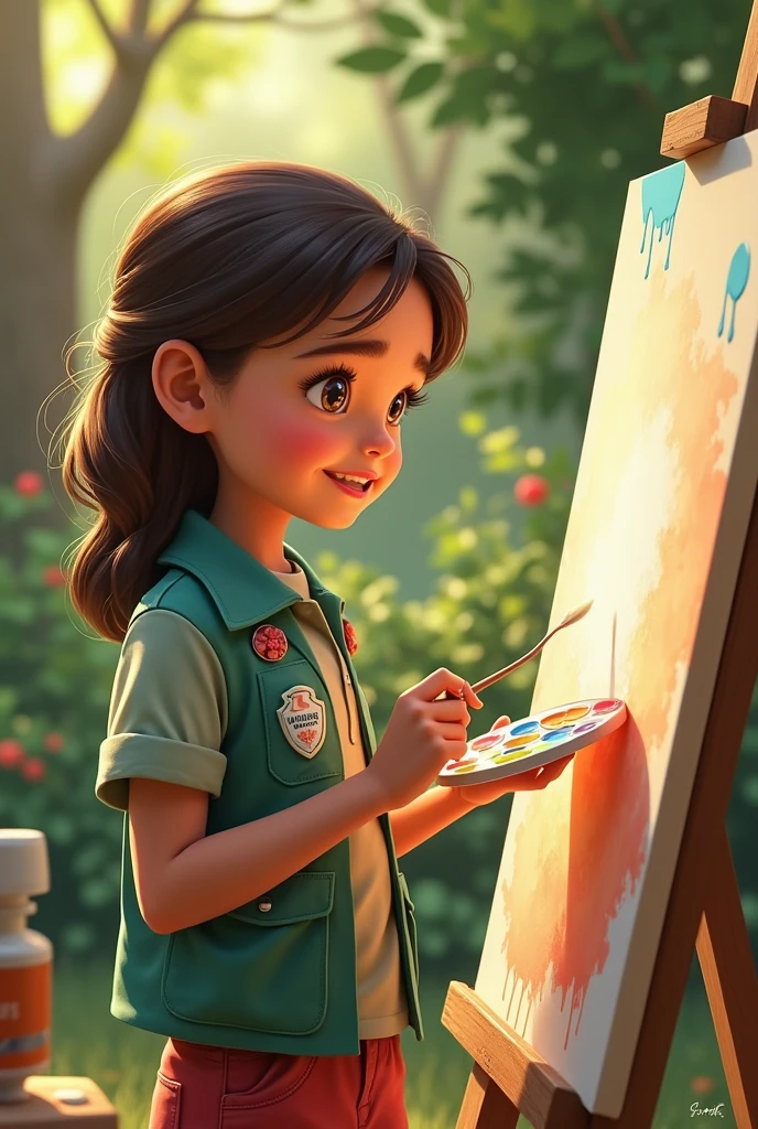 Girl scout to paint