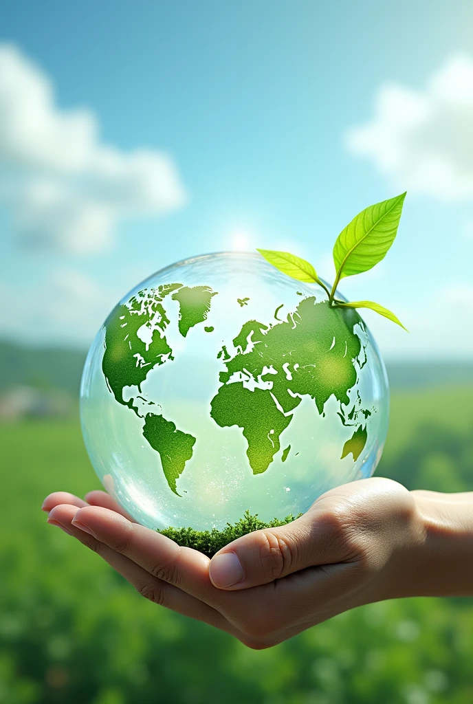 Representation of sustainability, where the environmental dimension is evident, social and economic