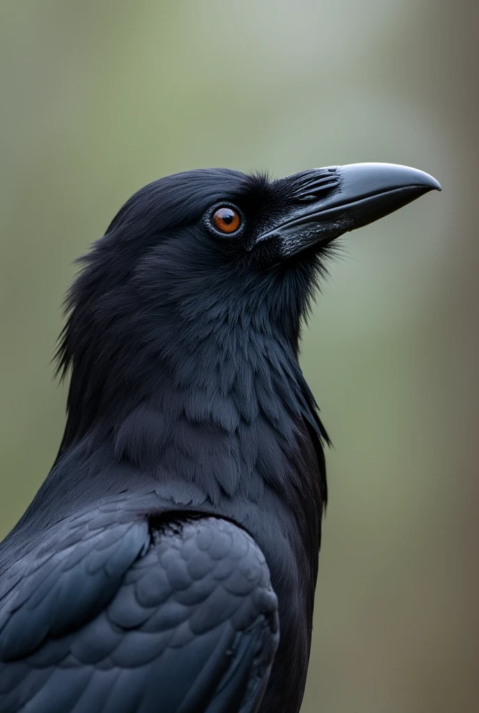 The crow thinks deeply about the dove's words.