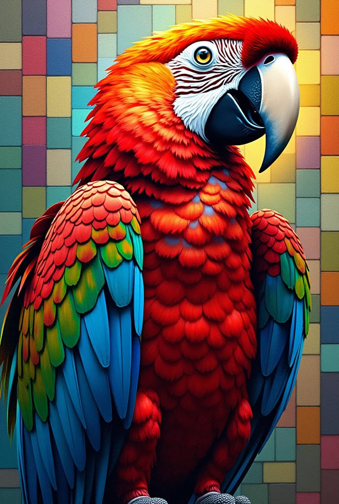 Macaw mosaic