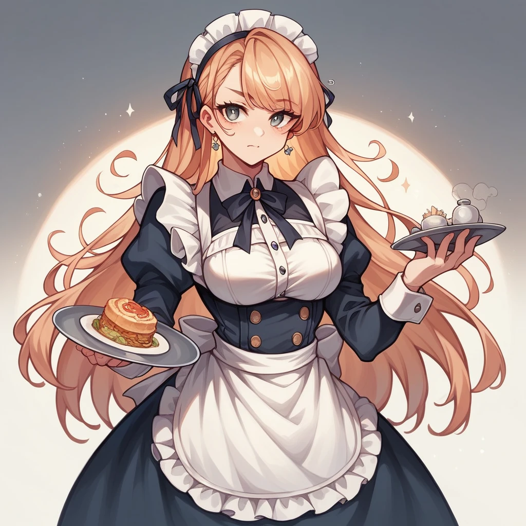 score_9, score_8_superior, score_7_superior (score_9:0.9),score_8_superior,score_7_superior,Anime Style,evaluation_Safety,(PDXL),Maid's Headdress,lira,Maid clothes,One girl,alone,View your viewers,Elf Ears,Medium chest,Black Hair,robot,