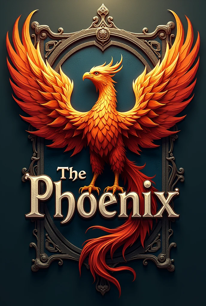 Representative logo for a medieval clan written in the logo The Phoenix Guild
