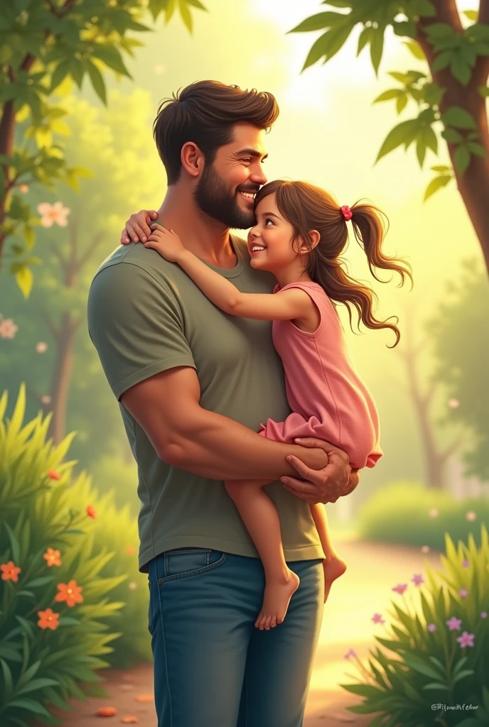 Father's Day T-Shirt (father and daughter )