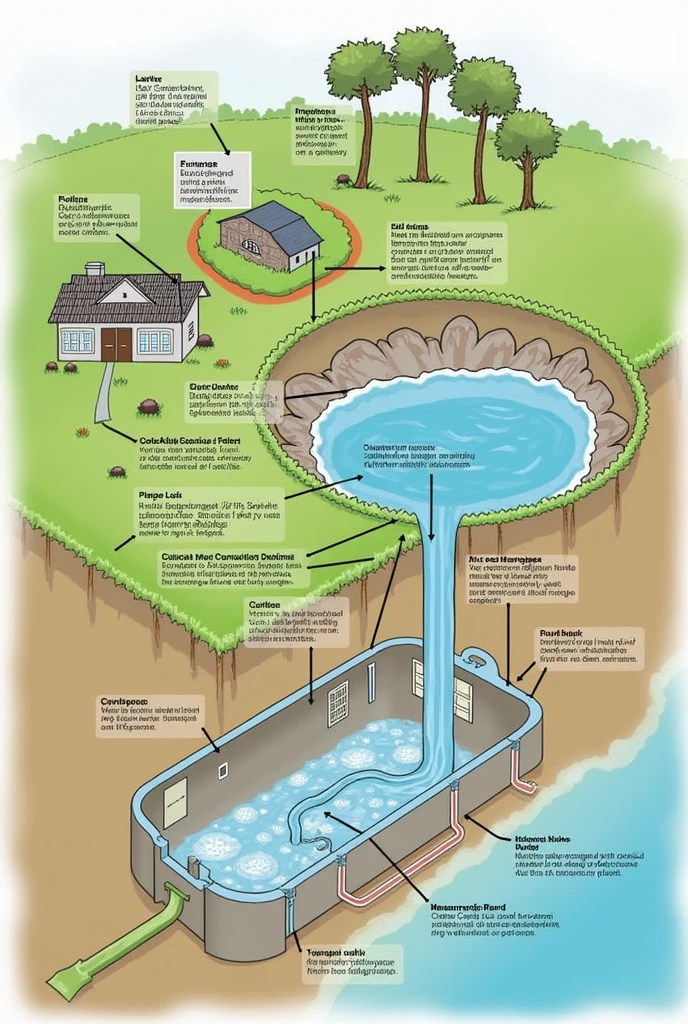 make a conceptual map in spanish, Domestic wastewater treatment in rural areas is important for preventing pollution of aquatic environments and for sanitation.. Due to the high cost of building sewerage systems in rural areas and developing countries, In these situations, on-site wastewater treatment systems are preferred.. Treatment systems have been applied, as percolator filters, 
muds activated, septic tanks, membrane bioreactors, 
Constructed wetlands and ponds for on-site wastewater treatment.5–8]. Anaerobic technologies are at the core of sustainable decentralized wastewater treatment systems [9-12]. Interest in anaerobic systems, which has traditionally been perceived, It is due to the simplicity of the process, low operating costs and independence from electricity. The need for energy conservation and CO2 emission reduction potentials. are the main driving forces for the application of anaerobic technologies in recent environmental engineering trends [13]. Developing countries lack adequate wastewater collection and treatment facilities, especially in rural areas. Centralized collection and treatment systems are apparently too expensive and complex to solve your wastewater problems.
In the U.S, Around 60 million people use some form of on-site wastewater treatment system, Of which around 20 million use the conventional septic tank system.14]. Australia is no different, where around 12% de la población utiliza 
sistemas de septic tanks para deshacerse de sus aguas 
residuales [15]. in Canada, Decentralized systems are used in several locations. Around the 14th% of the population of Greece could receive system services