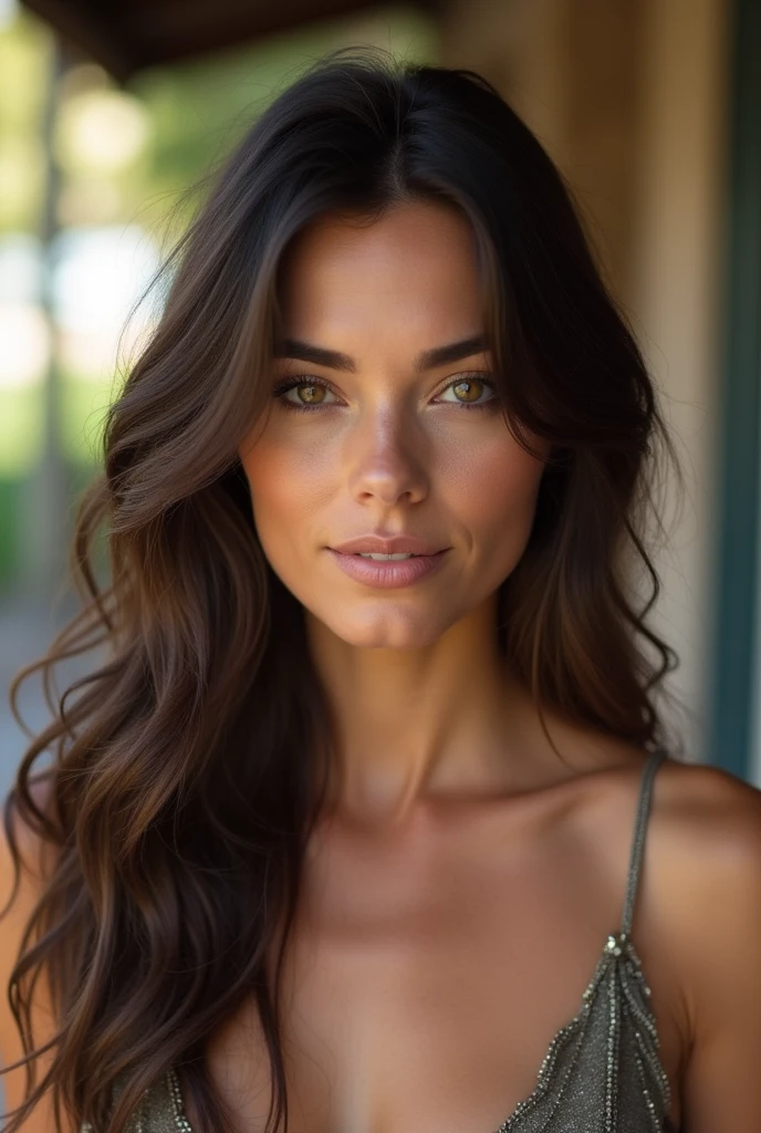 (A 30 year old brunette woman)
