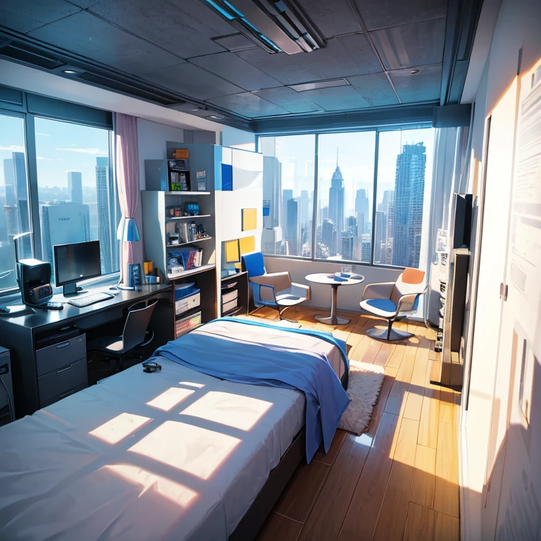 (Game concept art design: 1.1), (isometric 3D), (masterpiece), (extremely detailed CG unity 8k wallpaper), (best quality), (best illustration), (best shadow), isoaxial art, an apartment bedroom at night with large floor-to-ceiling windows, bed by the window, night view outside the window, sofa in the bedroom, tea table, doll, ray Tracing, Ultra Detailed, Illustration, Unreal Engine, ArtStation, Unreal 5, Daz, Surrealism, Octane Rendering, High Quality Shadows,