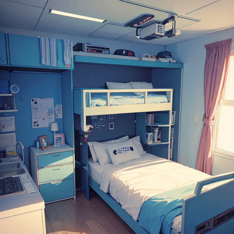 boy's futuristic bedroom room