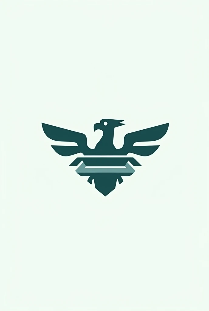 A modern and minimalist logo icon for a Municipal Government Center in Oaxaca, Mexico. The icon should feature a single, abstract element like a stylized nopal or eagle, or a geometric shape inspired by Oaxacan architecture. Keep the design very simple, using clean lines and a monochromatic palette in a dark blue or deep green.